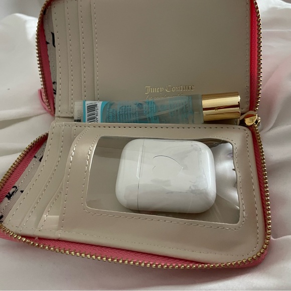 Juicy Couture Pink and Gold Zippered Pouch - Picture 7 of 7